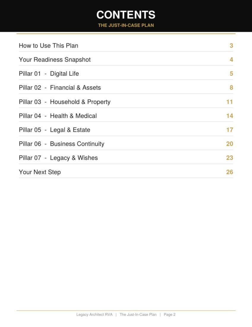 Table of Contents